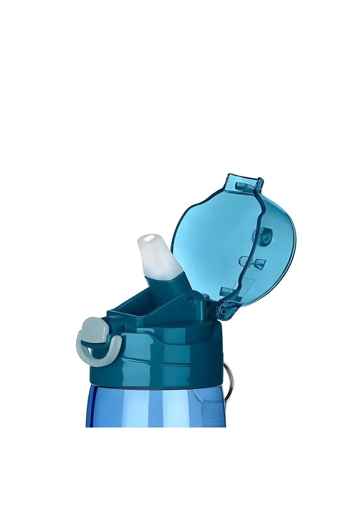Pipetli Sporcu Okul Su Matarası - 750 ml - Suluk PP - Turuncu