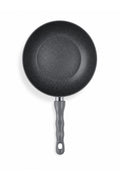 28 cm Granit Wok Tava – Gri Saplı Geniş ve Derin Pişirme Tavası